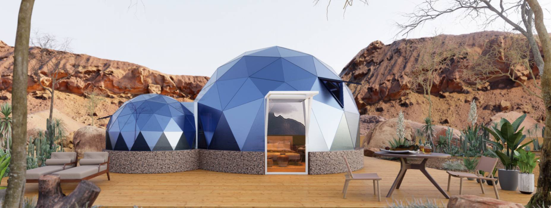 余姚市球形智能光伏玻璃星空房